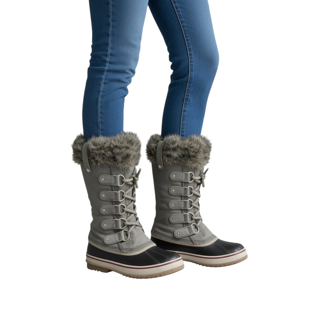 SOREL Joan Of Arctic 'Quarry Black' Winter Boots Size 9